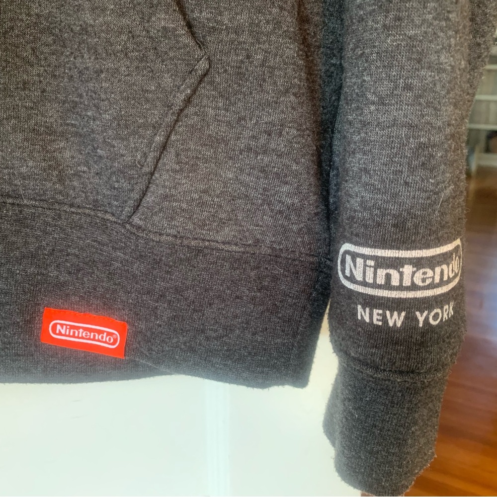 Nintendo Dark Gray Hoodie with Colorful Splatoon Design - Picture 2 of 6